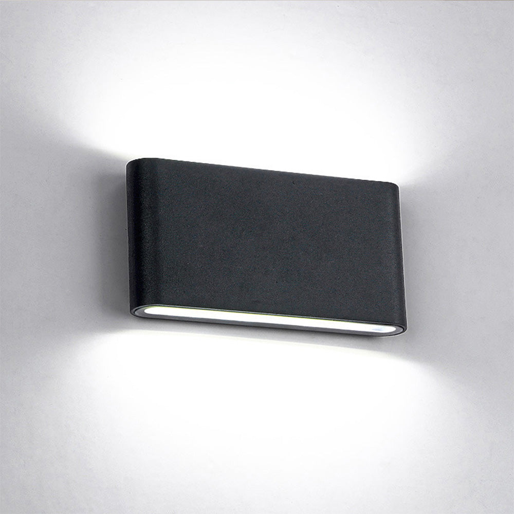Waterproof Aluminum Outdoor Wall Light Up Down Design-Lighting > Outdoor Lighting-casanuva-Black-D18*H9cm-White Light-casanuva