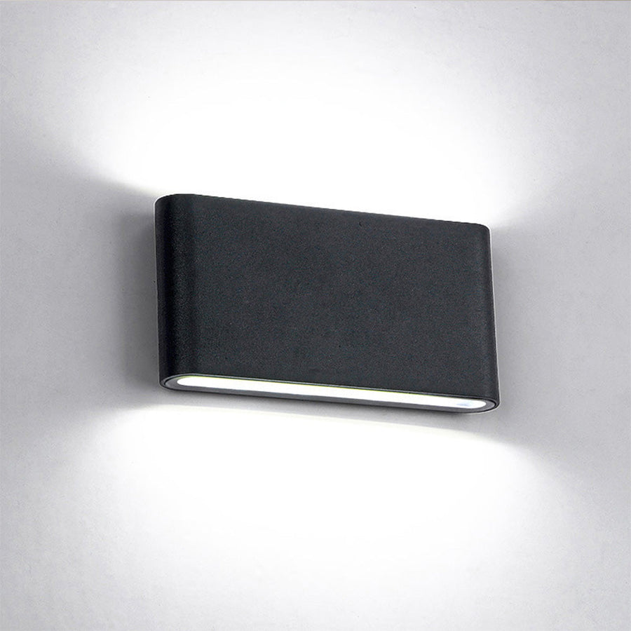 Waterproof Aluminum Outdoor Wall Light Up Down Design-Lighting > Outdoor Lighting-casanuva-Black-D18*H9cm-White Light-casanuva