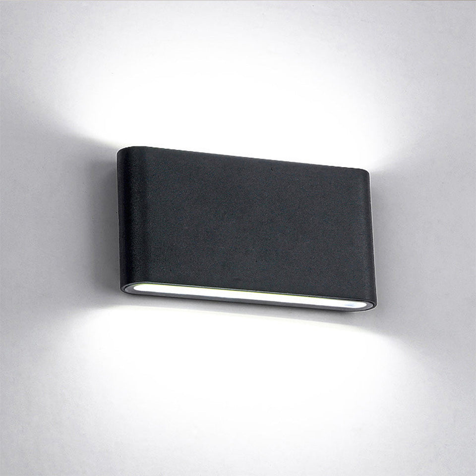 Waterproof Aluminum Outdoor Wall Light Up Down Design-Lighting > Outdoor Lighting-casanuva-Black-D18*H9cm-White Light-casanuva