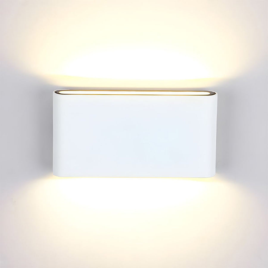 Waterproof Aluminum Outdoor Wall Light Up Down Design-Lighting > Outdoor Lighting-casanuva-White-D18*H9cm-Warm Light-casanuva