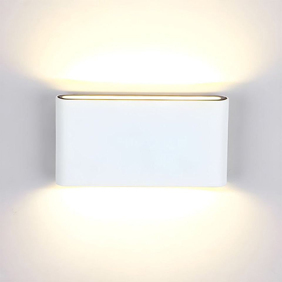 Waterproof Aluminum Outdoor Wall Light Up Down Design-Lighting > Outdoor Lighting-casanuva-White-D18*H9cm-Warm Light-casanuva