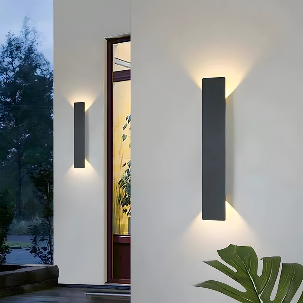 Waterproof IP65 LED Outdoor Wall Light-Lighting > Outdoor Lighting-casanuva-Black-L:20CM-Warm Light-casanuva