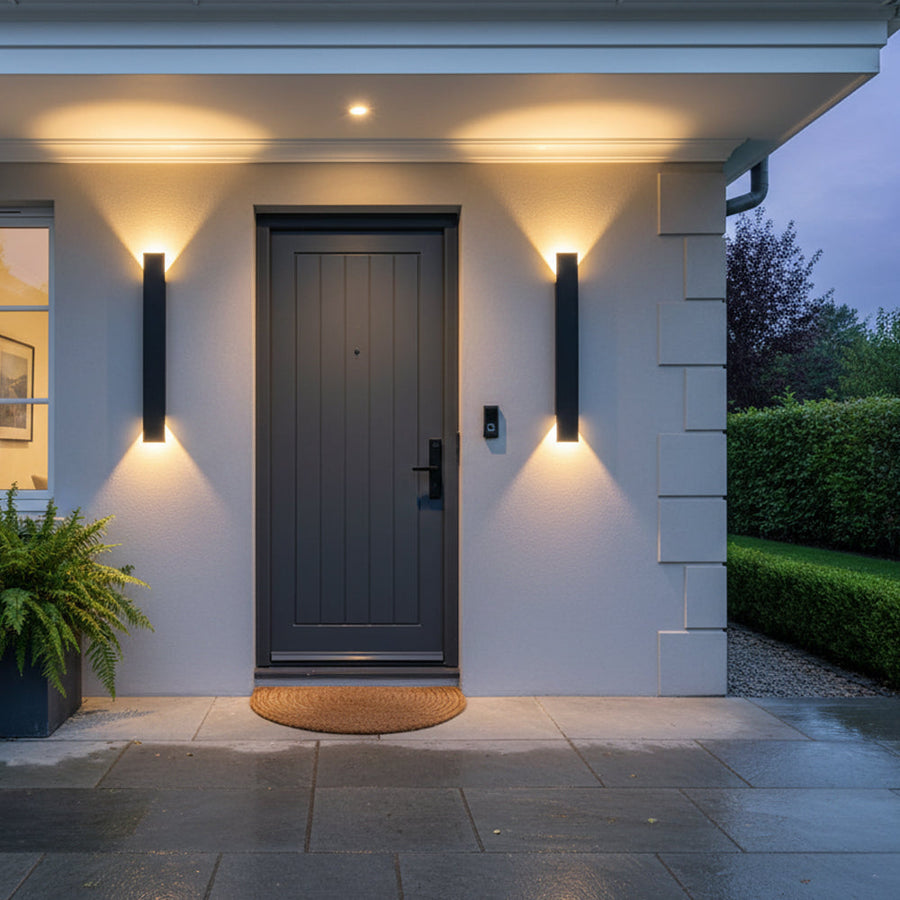 Waterproof IP65 LED Outdoor Wall Light-Lighting > Outdoor Lighting-casanuva-Black-L:61CM-Warm Light-casanuva