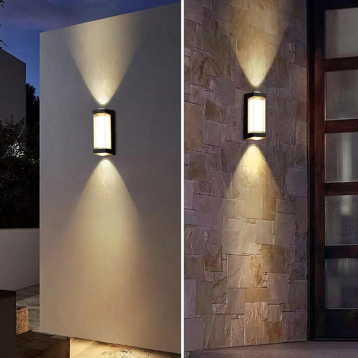 Waterproof LED Outdoor Wall Light Black Up and Down Design-Lighting > Outdoor Lighting-casanuva-casanuva