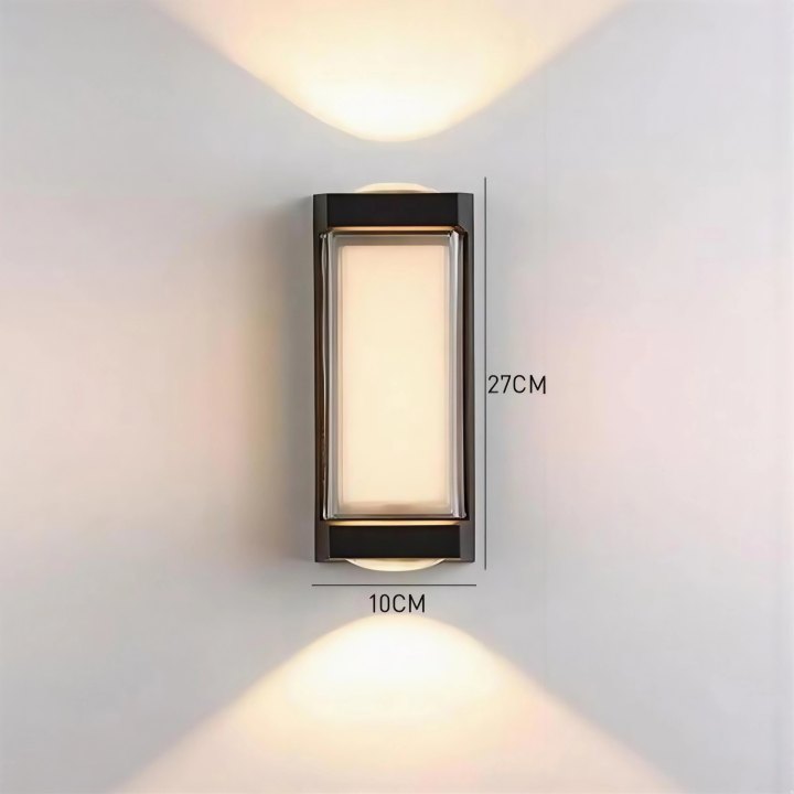Waterproof LED Outdoor Wall Light Black Up and Down Design-Lighting > Outdoor Lighting-casanuva-casanuva