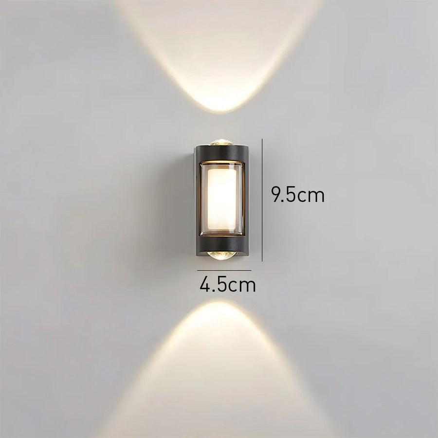 Waterproof LED Outdoor Wall Light Black Up and Down Design-Lighting > Outdoor Lighting-casanuva-casanuva