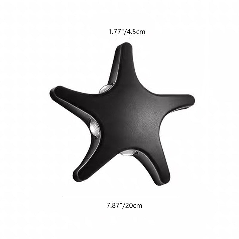 Waterproof LED Outdoor Wall Light Die-Cast Aluminum Starfish Design-Lighting > Outdoor Lighting-casanuva-casanuva