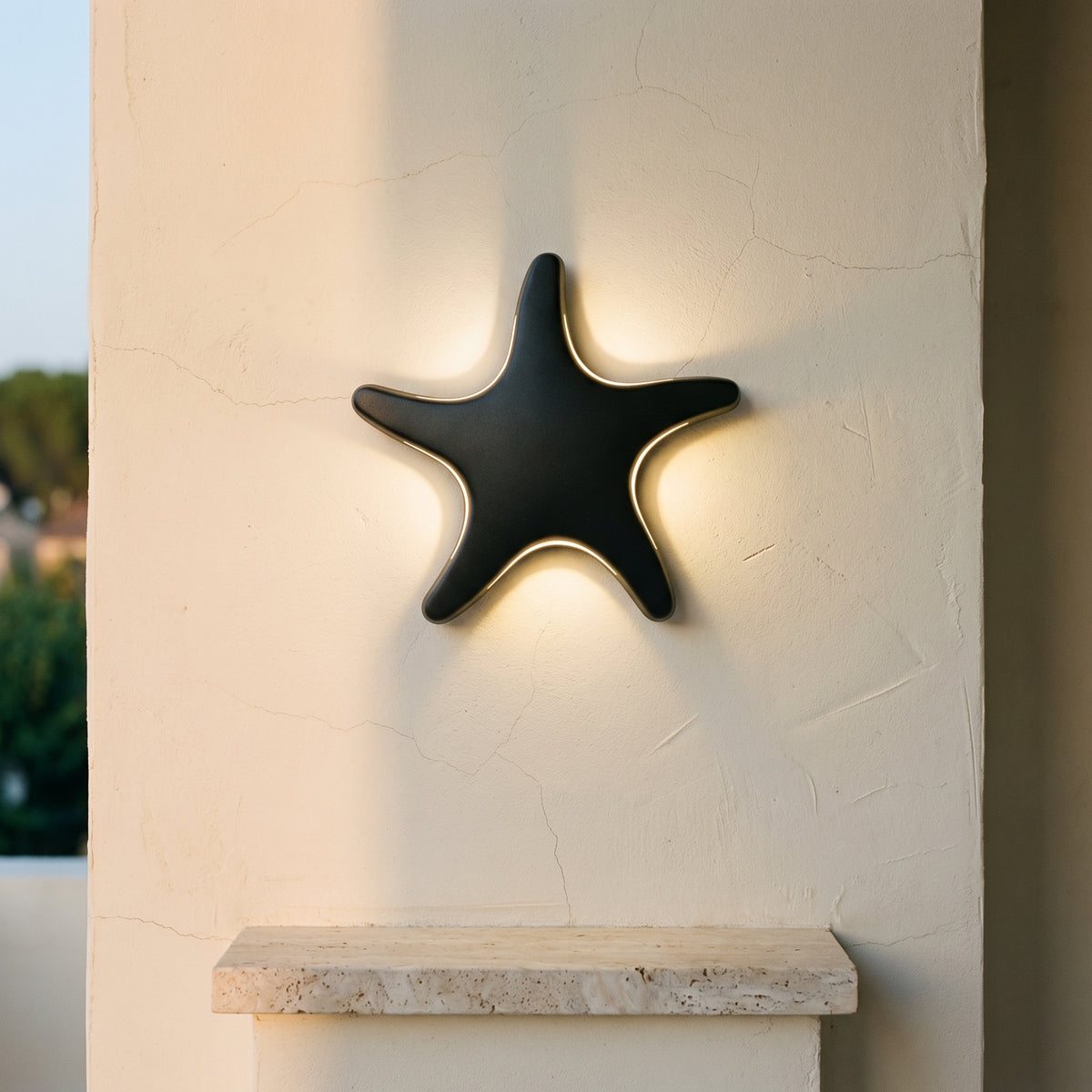 Waterproof LED Outdoor Wall Light Die-Cast Aluminum Starfish Design-Lighting > Outdoor Lighting-casanuva-casanuva