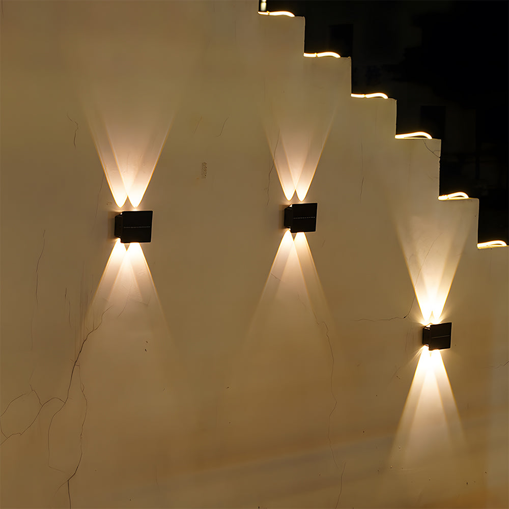 Waterproof LED Outdoor Wall Light IP65-Lighting > Outdoor Lighting-casanuva-Black-Four Lights - L11*W9cm-1 Pack-casanuva