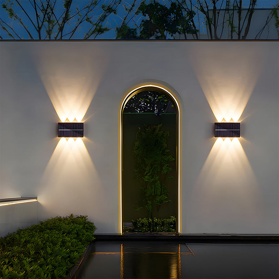 Waterproof LED Outdoor Wall Light IP65-Lighting > Outdoor Lighting-casanuva-Black-Six Lights - L15.5*W9cm-1 Pack-casanuva