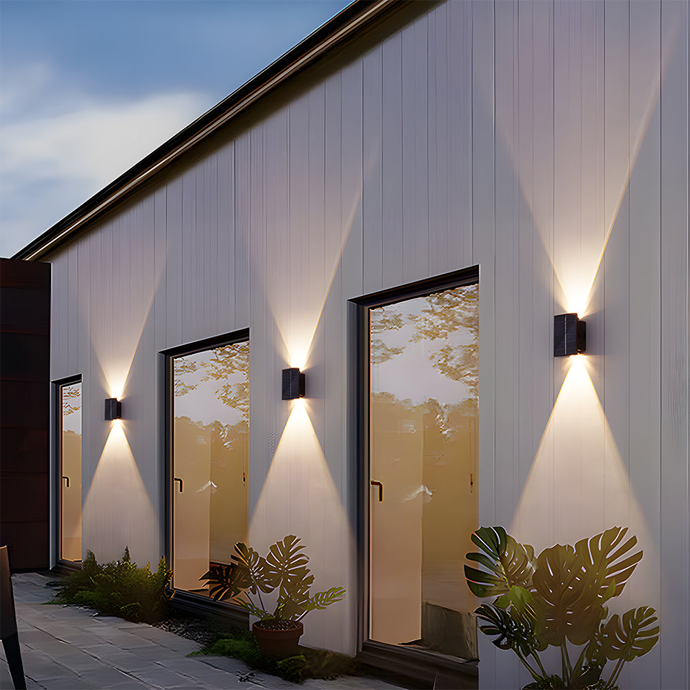 Waterproof LED Outdoor Wall Light IP65-Lighting > Outdoor Lighting-casanuva-Black-Two Lights - L9*W6cm-1 Pack-casanuva