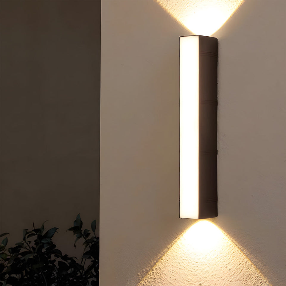 Waterproof LED Outdoor Wall Light Three-Way Luminous Design-Lighting > Outdoor Lighting-casanuva-Black-L15.5cm*H7(12W)-Warm Light-casanuva