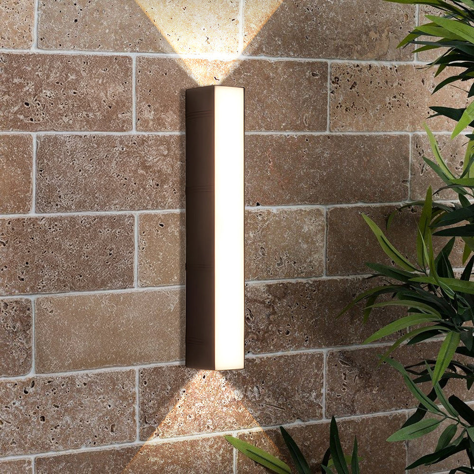Waterproof LED Outdoor Wall Light Three-Way Luminous Design-Lighting > Outdoor Lighting-casanuva-Black-L37cm*H7(24W)-Warm Light-casanuva
