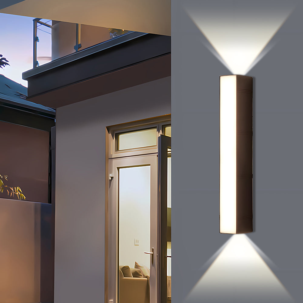 Waterproof LED Outdoor Wall Light Three-Way Luminous Design-Lighting > Outdoor Lighting-casanuva-Black-L37cm*H7(24W)-White Light-casanuva