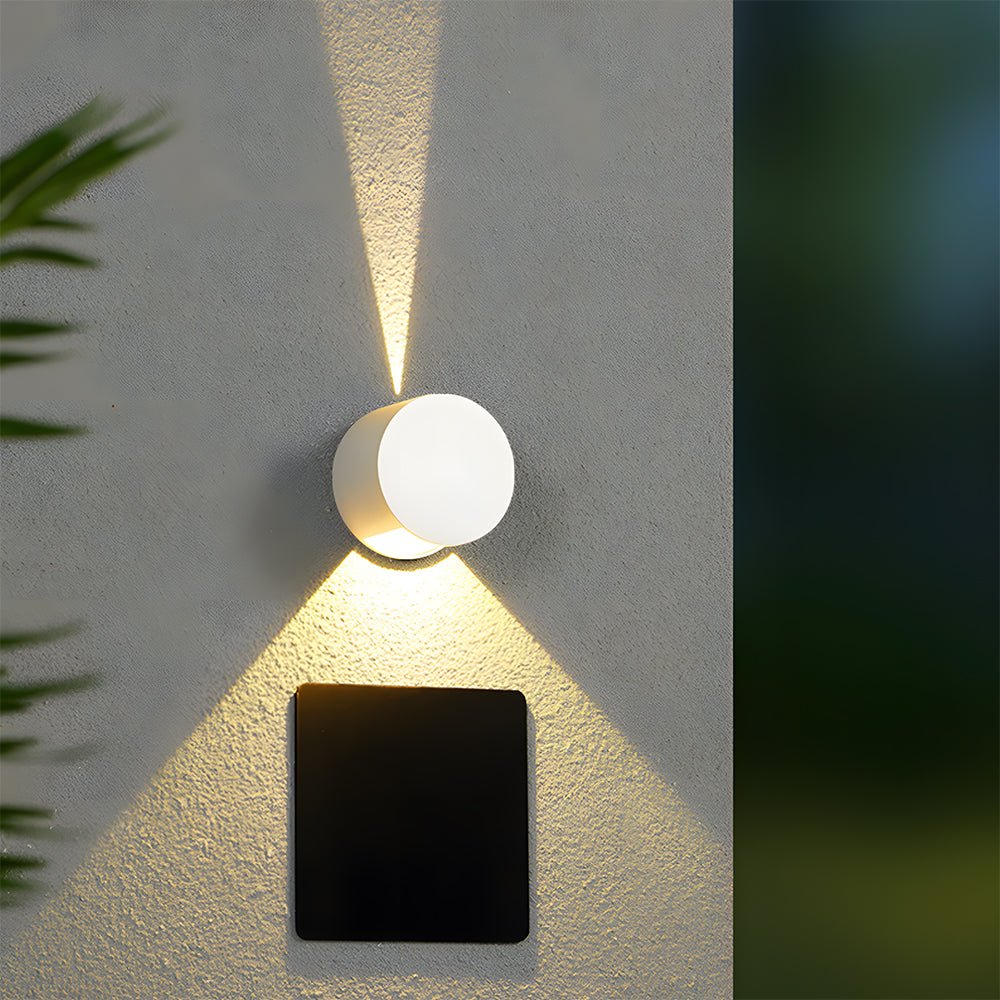 Waterproof Outdoor Wall Light IP65-Lighting > Outdoor Lighting-casanuva-White-D12cm-Warm Light-casanuva