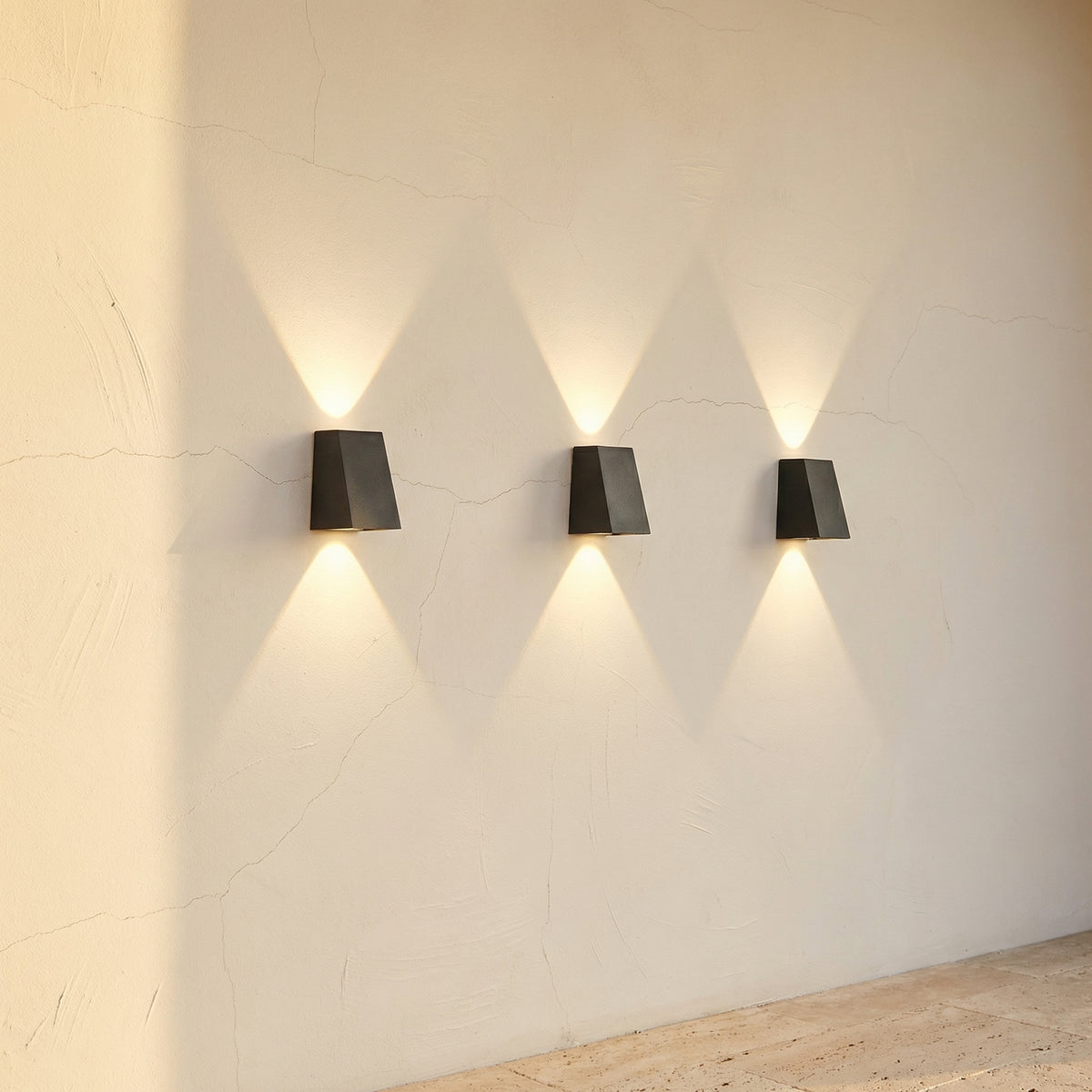 Waterproof Solar Outdoor Wall Light Up and Down for Fence Garage Porch-Lighting > Outdoor Lighting-casanuva-casanuva