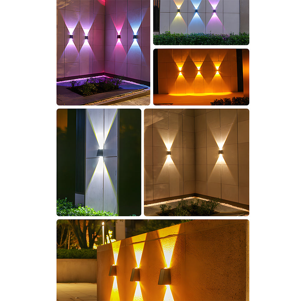 Waterproof Solar Outdoor Wall Light Up and Down for Fence and Porch-Lighting > Outdoor Lighting-casanuva-casanuva