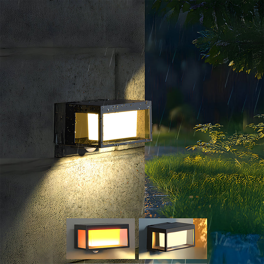 Waterproof Solar Wall Sconce with Motion Sensor for Outdoor Use-Lighting > Outdoor Lighting-casanuva-casanuva
