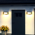 Waterproof Solar Wall Sconce with Motion Sensor for Outdoor Use-Lighting > Outdoor Lighting-casanuva-Black-L16*H11cm-Cool white-casanuva