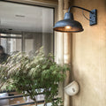 Waterproof Vintage Iron Outdoor Wall Sconce Lamp-Lighting > Outdoor Lighting-casanuva-100V-120V-Silver Black-casanuva