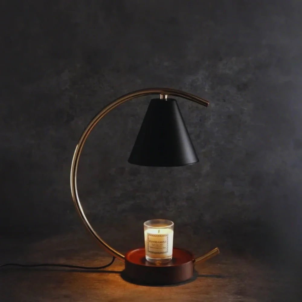 Wax Warmer Lamp Moonveil-Home Decor > Decorative Accessories-casanuva-Gold Black-EU-casanuva