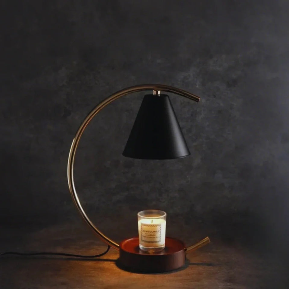 Wax Warmer Lamp Moonveil-Home Decor > Decorative Accessories-casanuva-Gold Black-EU-casanuva