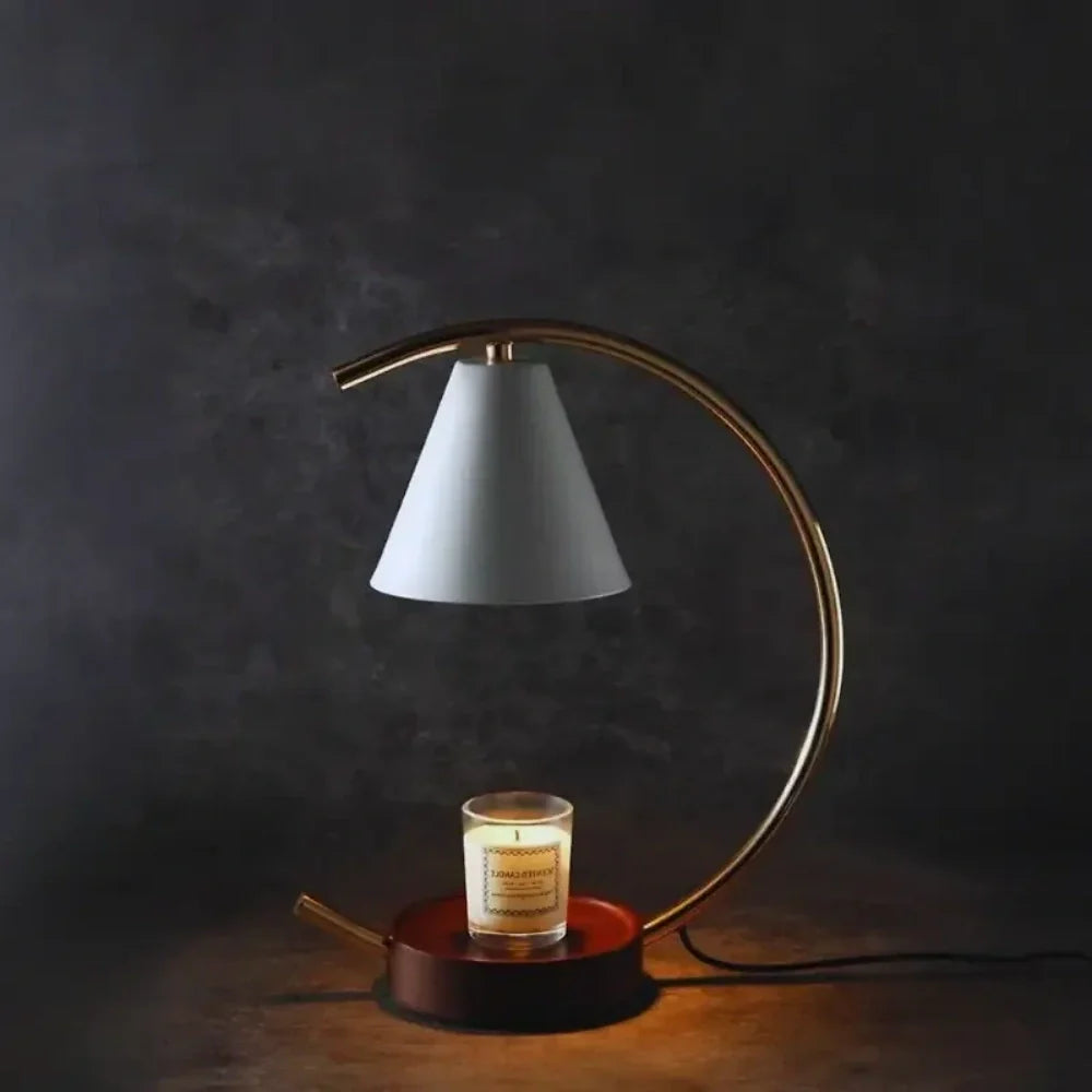 Wax Warmer Lamp Moonveil-Home Decor > Decorative Accessories-casanuva-Gold White-EU-casanuva