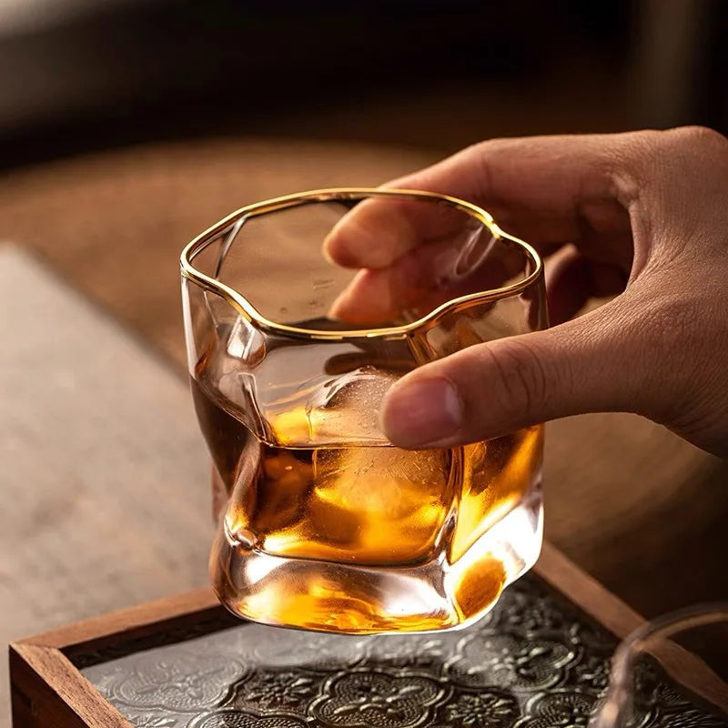 Whiskey Glasses Luxe Texture for a Refined Drinking Experience-Kitchen & Dining > Tableware-casanuva-casanuva