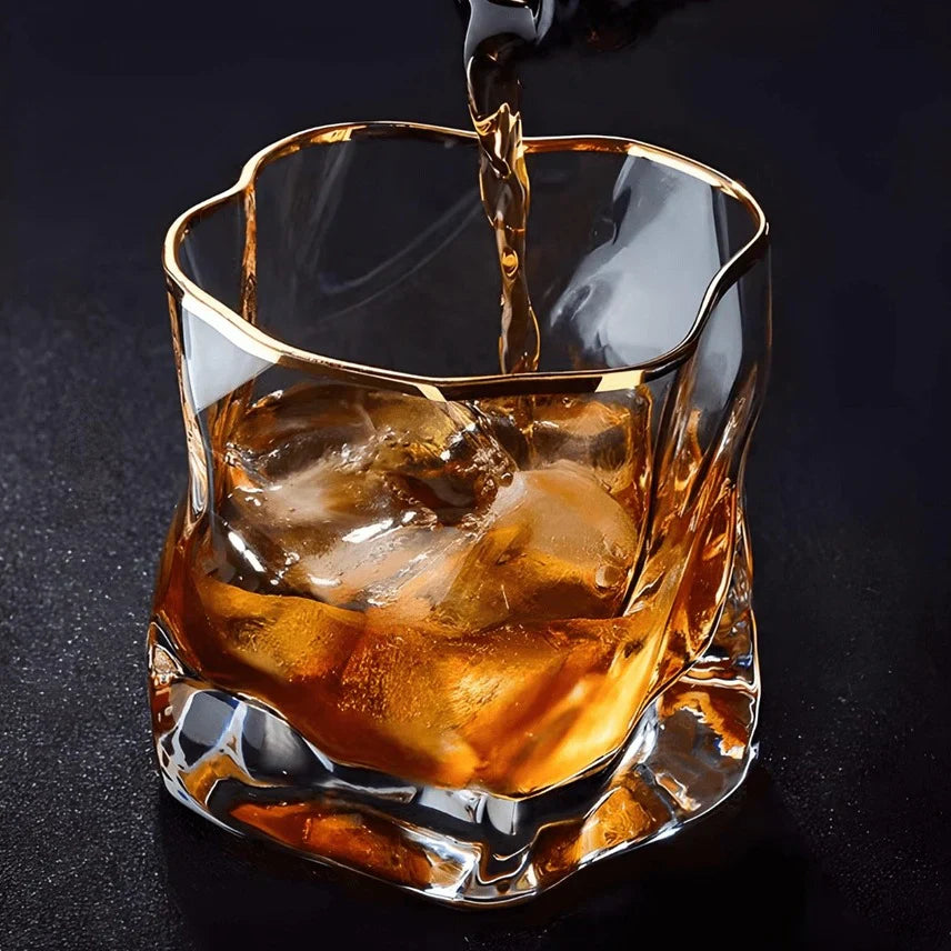 Whiskey Glasses Luxe Texture for a Refined Drinking Experience-Kitchen & Dining > Tableware-casanuva-casanuva