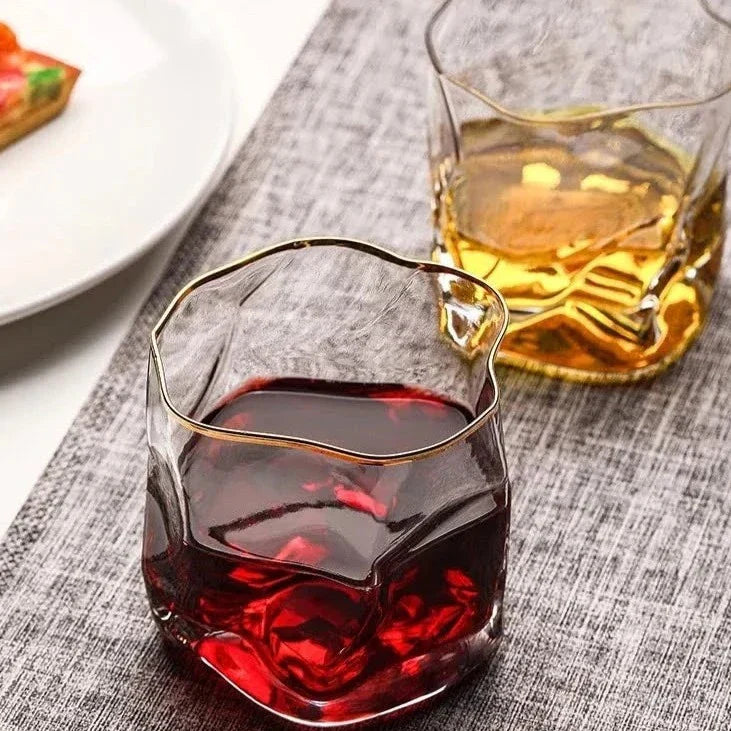 Whiskey Glasses Luxe Texture for a Refined Drinking Experience-Kitchen & Dining > Tableware-casanuva-casanuva