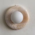 White Jade Wall Sconce-Lighting > Wall Lights-casanuva-20cmx20cm-Pink Jade S76-casanuva