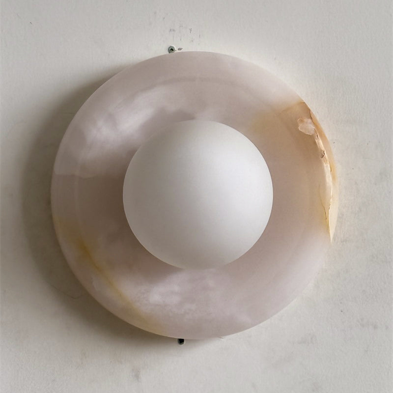 White Jade Wall Sconce-Lighting > Wall Lights-casanuva-20cmx20cm-Pink Jade S85-casanuva
