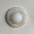 White Jade Wall Sconce-Lighting > Wall Lights-casanuva-20cmx20cm-Stone Selection-casanuva