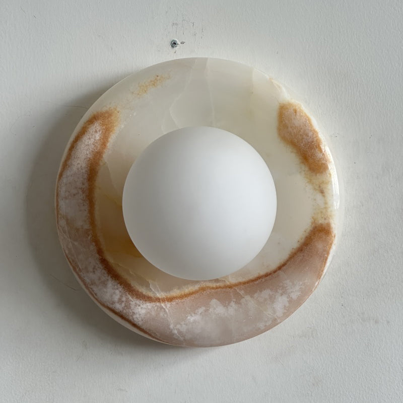 White Jade Wall Sconce-Lighting > Wall Lights-casanuva-20cmx20cm-White Jade S05-casanuva