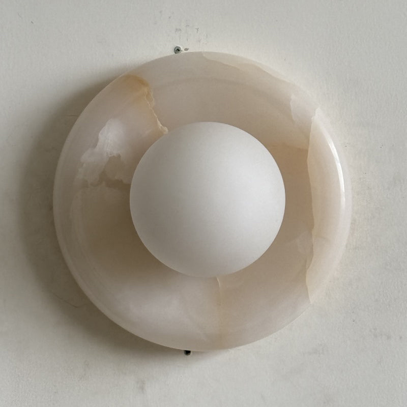 White Jade Wall Sconce-Lighting > Wall Lights-casanuva-20cmx20cm-White Jade S84-casanuva