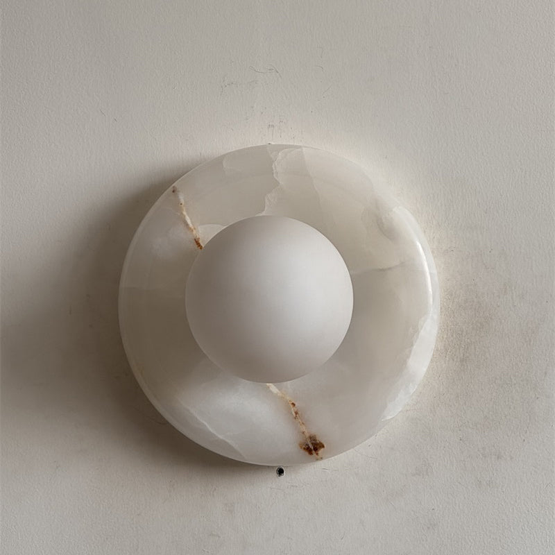 White Jade Wall Sconce-Lighting > Wall Lights-casanuva-20cmx20cm-White Jade V04-casanuva