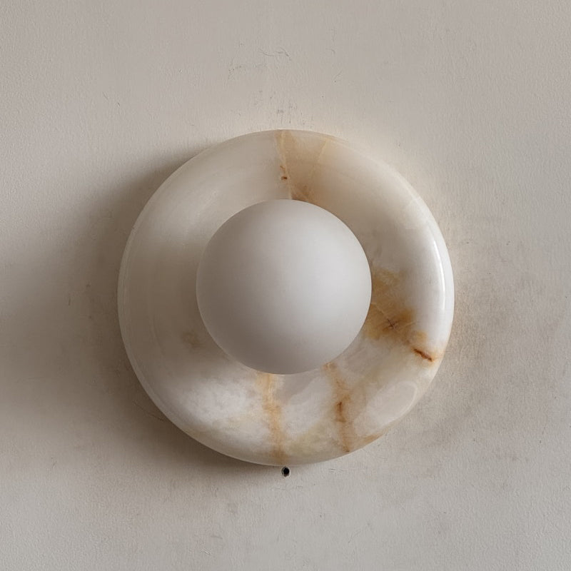 White Jade Wall Sconce-Lighting > Wall Lights-casanuva-20cmx20cm-White Jade V100-casanuva