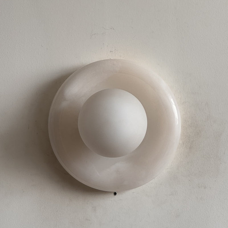 White Jade Wall Sconce-Lighting > Wall Lights-casanuva-20cmx20cm-White Jade V19-casanuva