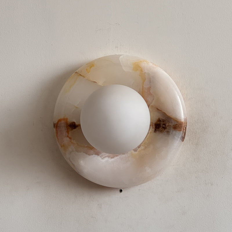 White Jade Wall Sconce-Lighting > Wall Lights-casanuva-20cmx20cm-White Jade V26-casanuva