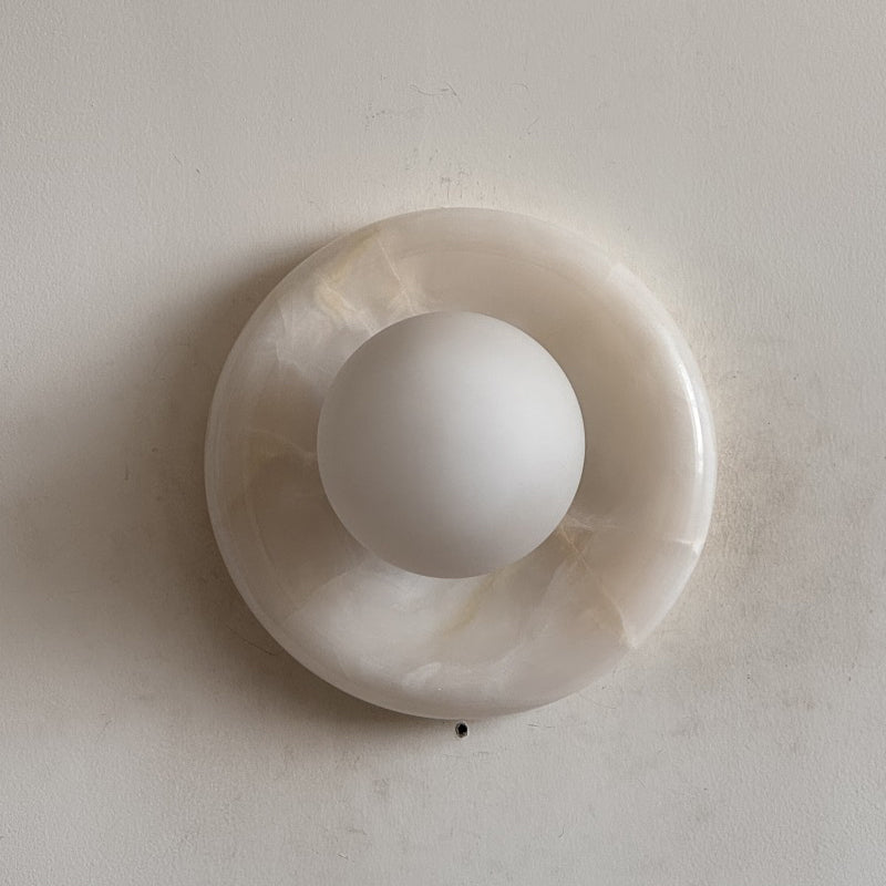 White Jade Wall Sconce-Lighting > Wall Lights-casanuva-20cmx20cm-White Jade V30-casanuva
