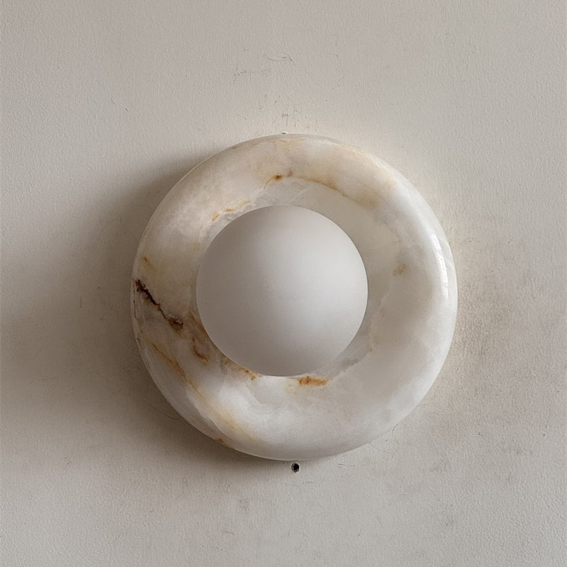 White Jade Wall Sconce-Lighting > Wall Lights-casanuva-20cmx20cm-White Jade V33-casanuva
