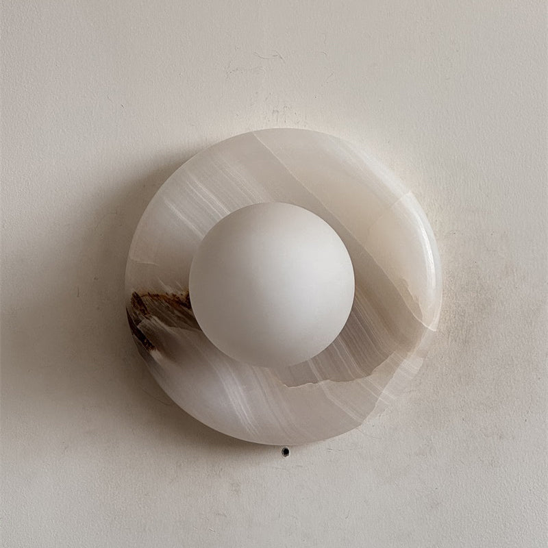 White Jade Wall Sconce-Lighting > Wall Lights-casanuva-20cmx20cm-White Jade V35-casanuva