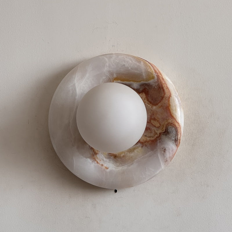White Jade Wall Sconce-Lighting > Wall Lights-casanuva-20cmx20cm-White Jade V40-casanuva