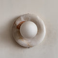 White Jade Wall Sconce-Lighting > Wall Lights-casanuva-20cmx20cm-White Jade V47-casanuva