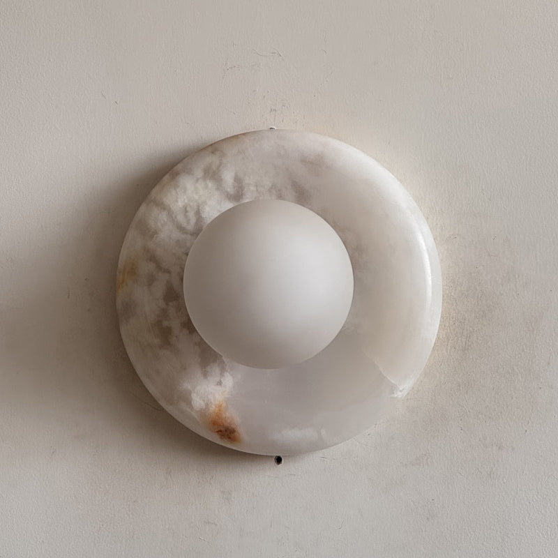 White Jade Wall Sconce-Lighting > Wall Lights-casanuva-20cmx20cm-White Jade V49-casanuva
