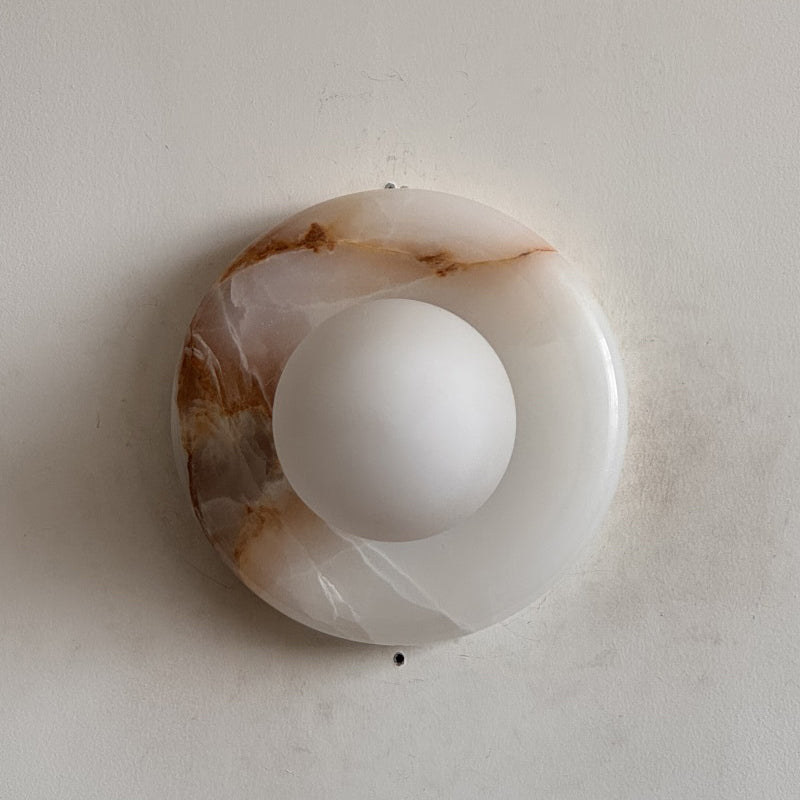 White Jade Wall Sconce-Lighting > Wall Lights-casanuva-20cmx20cm-White Jade V52-casanuva