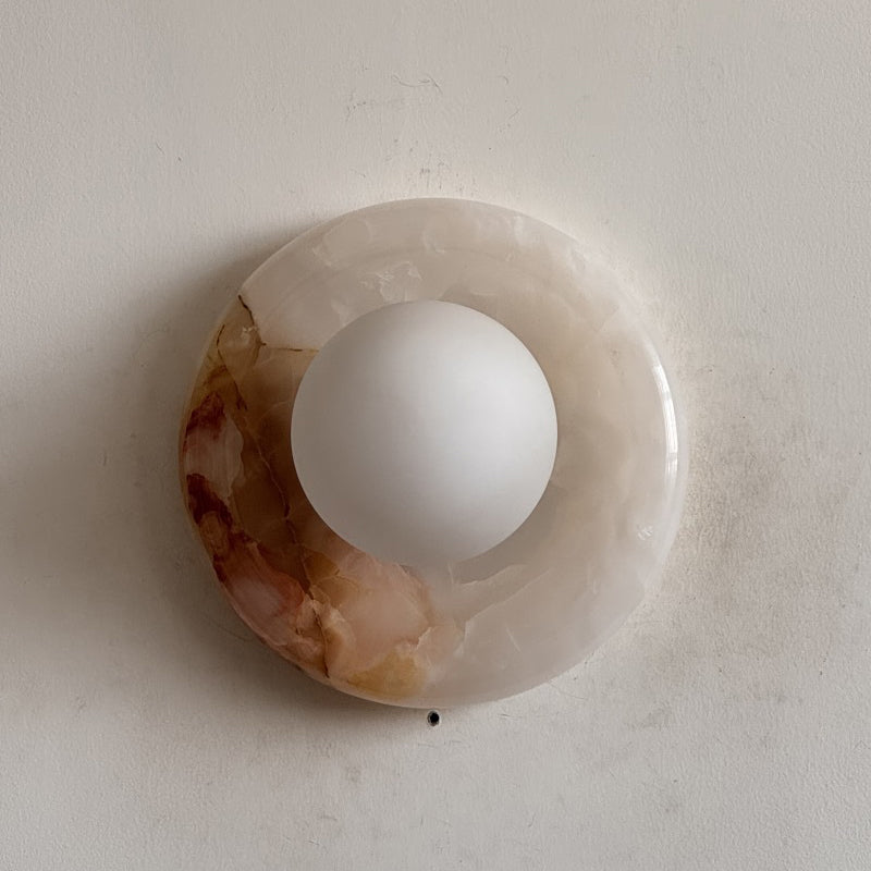 White Jade Wall Sconce-Lighting > Wall Lights-casanuva-20cmx20cm-White Jade V62-casanuva