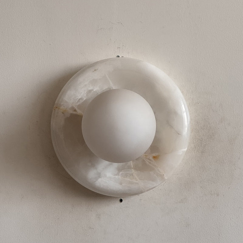 White Jade Wall Sconce-Lighting > Wall Lights-casanuva-20cmx20cm-White Jade V64-casanuva