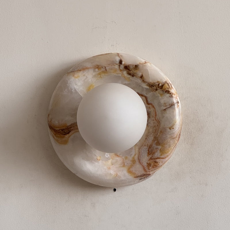 White Jade Wall Sconce-Lighting > Wall Lights-casanuva-20cmx20cm-White Jade V73-casanuva