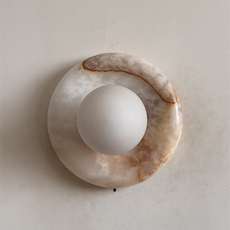 White Jade Wall Sconce-Lighting > Wall Lights-casanuva-20cmx20cm-White Jade V75-casanuva